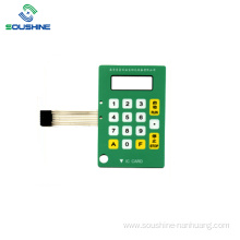 Green overlay matrix metal dome windows membrane switch